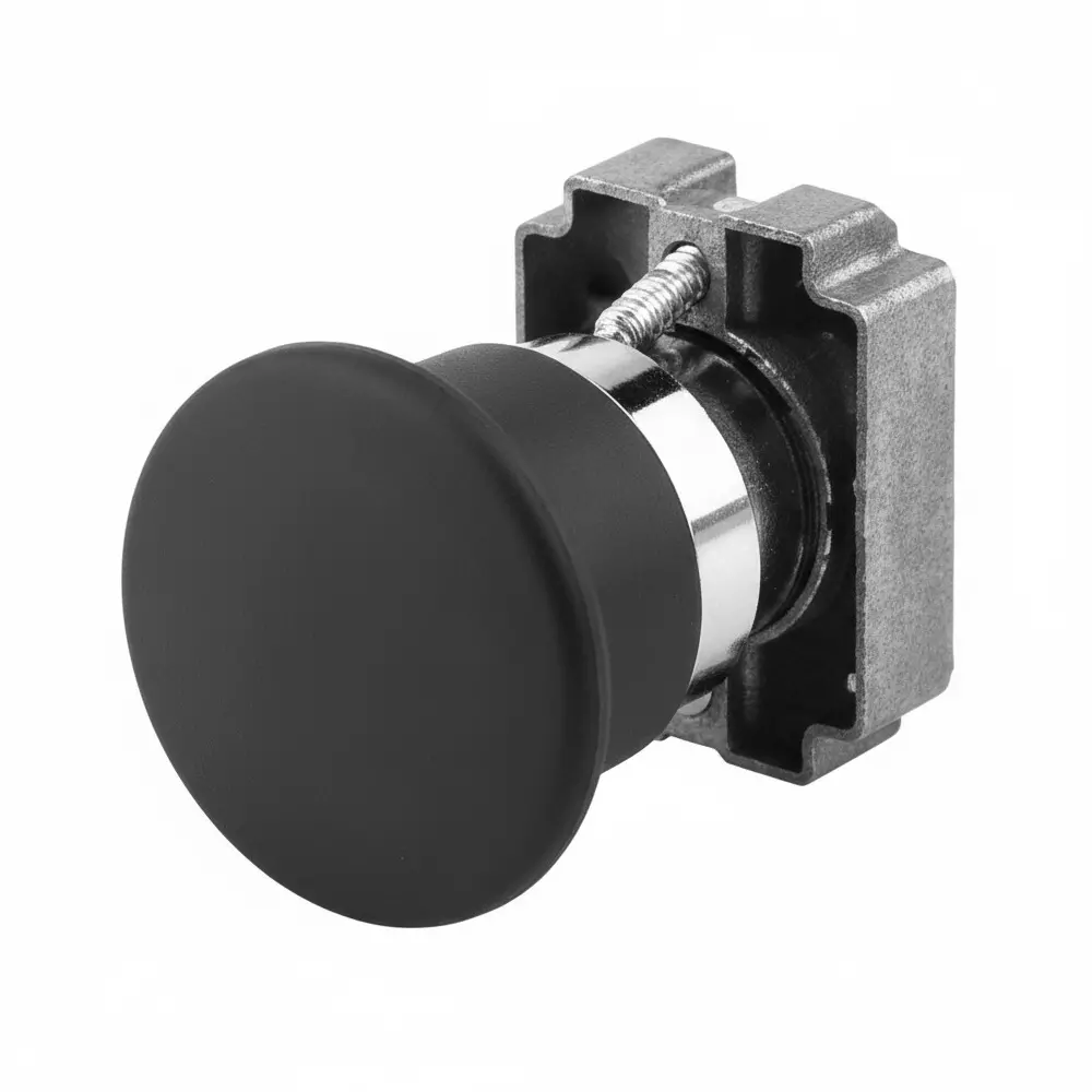 G-SENS Emergency Push Button 22.5 mm Round Black, GES5BC4C