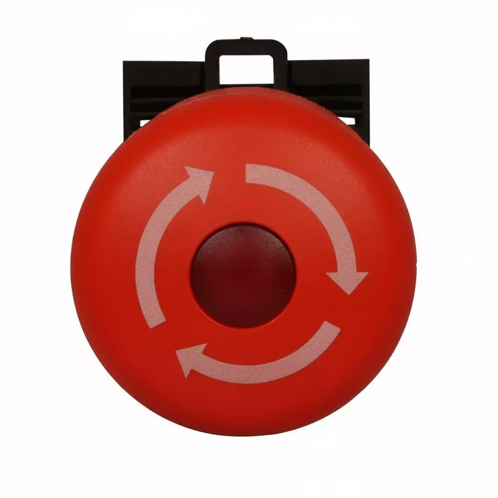 EATON Push-Pull Emergency Stop Switch Illuminated DPST Panel Mount 12 V AC to 30 V AC, M22-PVL-K02-R