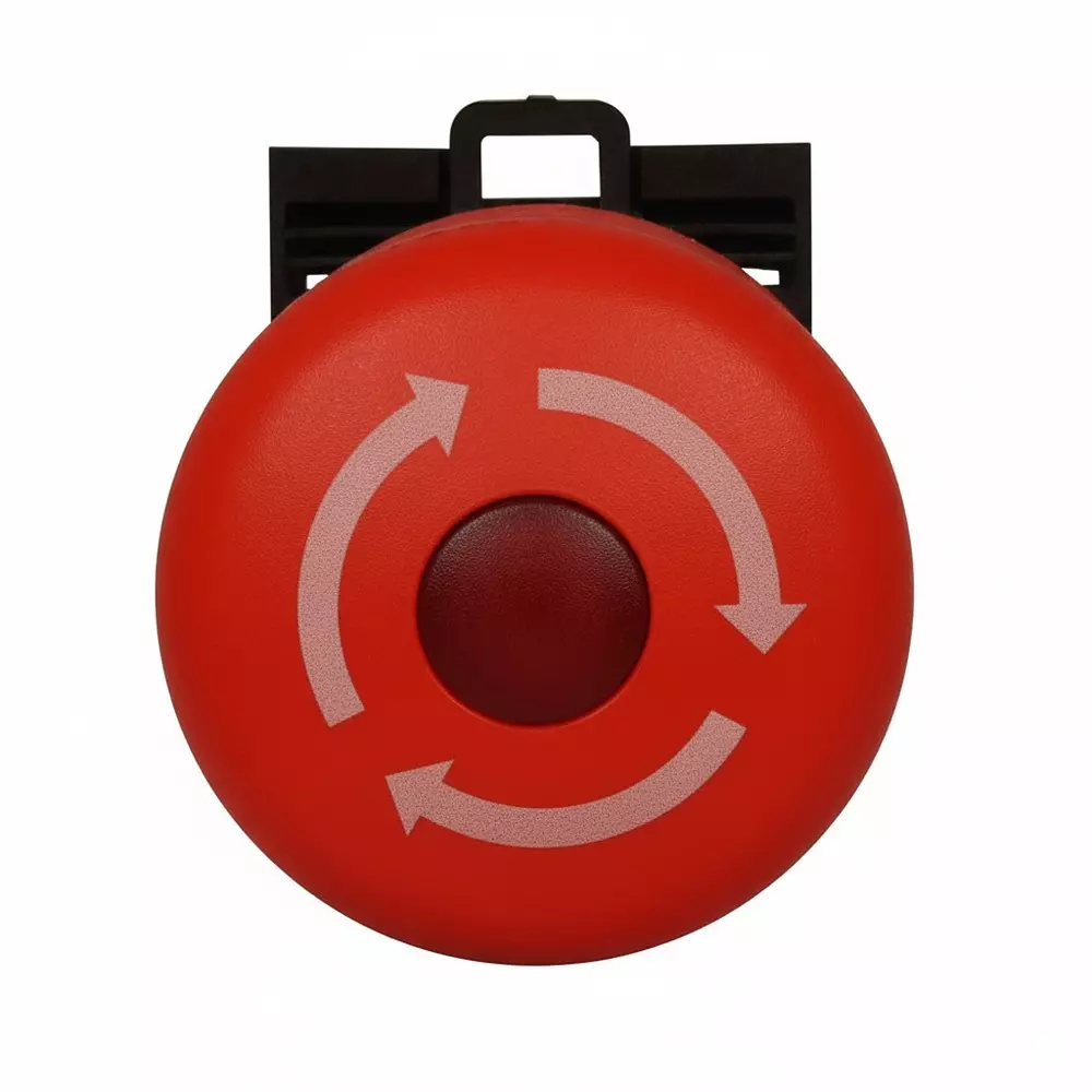 EATON Twist Release Emergency Stop Switch Illuminated 2 NC Panel Mount, M22-PVLT-K02-R