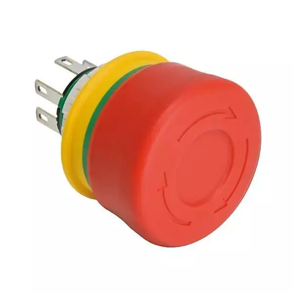 IDEC Emergency Stop Switch DPST Panel Mount 10 mA, 3 A 24 V AC Solder Lug Termination, XA1E-BV3SG12TRH