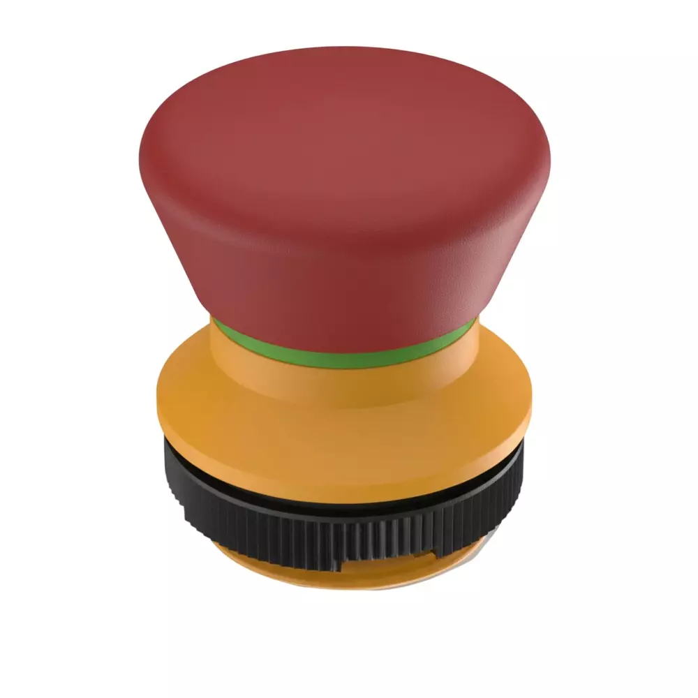 RAFI Push Turn Emergency Stop Switch Illuminated Panel Mount, 1.30.273.311/2300