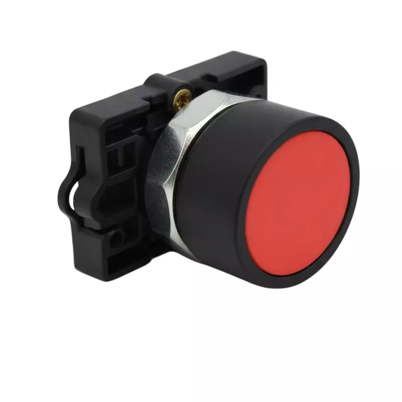 Kaycee Push Button Shround Actuator Flush Head Plastic Red, KC2SAF1P