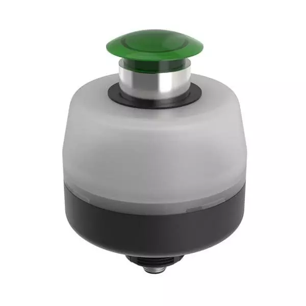 BANNER ENGINEERING Push Turn Industrial Switch Illuminated Quick Connect Termination, OS80PMMG1XGQ