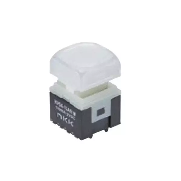 NKK SWITCHES Standard Switch Illuminated SMD/SMT Termination 100 mA Square Actuator 12 V DC, KP0415ANG03RGBW-1SJB