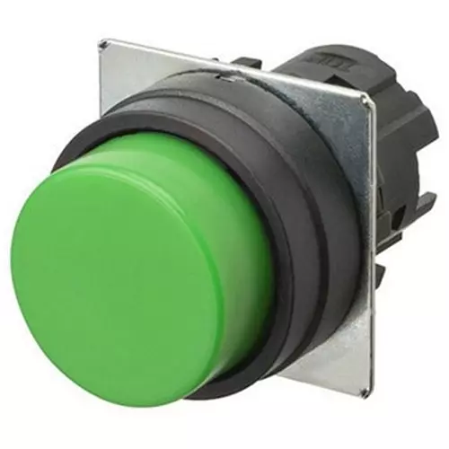 Omron Pushbutton Switch Momentary Round (Protruding) Green, A22NZ-BPM-NGA
