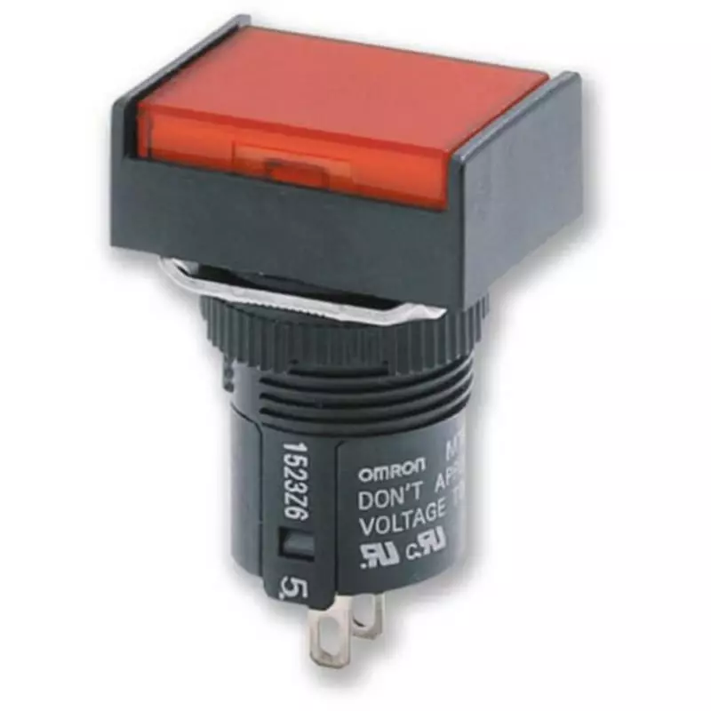 Omron Pushbutton Switch Blue Illuminated Color, A165L-JA