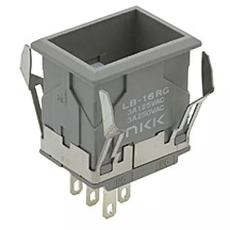NKK SWITCHES Illuminated Push Button Switch Solder Terminal Single Pole Double Throw LB-16RGS1