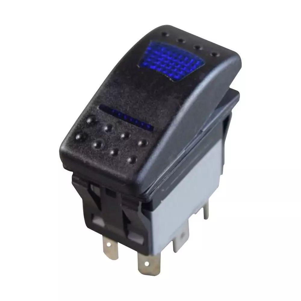 MULTICOMP PRO Rocker Switch Illuminated 16 Amp DC Contact Current, MPX5-214ENN-1ABD-4RN-S