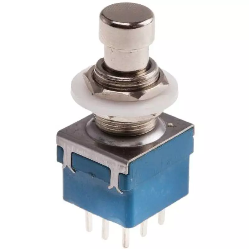 RS PRO Push Button Switch Tin-Plated Copper Contact Material 3PDT, 846-6745
