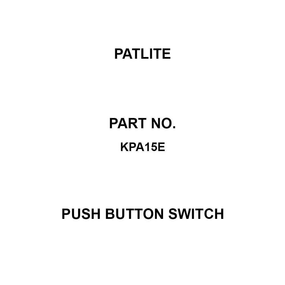 PATLITE Push Button Switch Cable bushing (including washer) Type , KPA15E