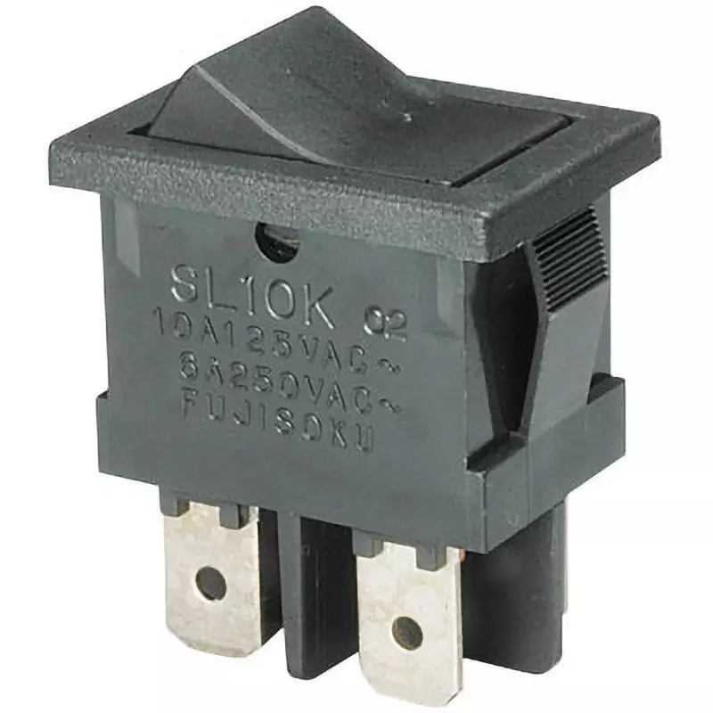 Nidek Rocker Switch AC 125/AC 250 V Rated Voltage, SL10K2-9-Z (Pack of 10)