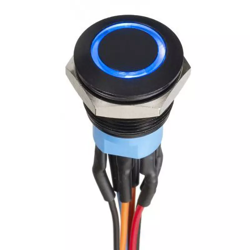 APEM Push Button Switch 30 V DC Rated Voltage 2-Pole On/Off Switch, AV9112F1020870K