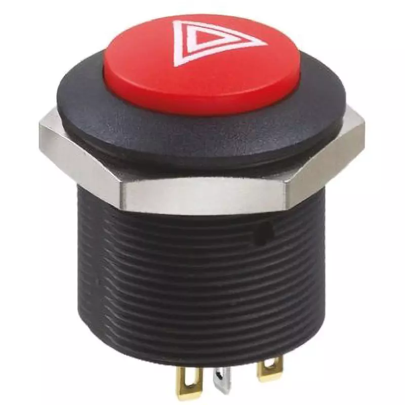 APEM Push Button Switch latch Panel mount 24.2 mm Cutout Diameter, FPAR1D1462C1113