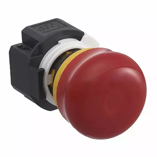 IDEC Emergency Stop Push Button Switch Illuminated Medium Button, XA1E-LV3T12Q4VR