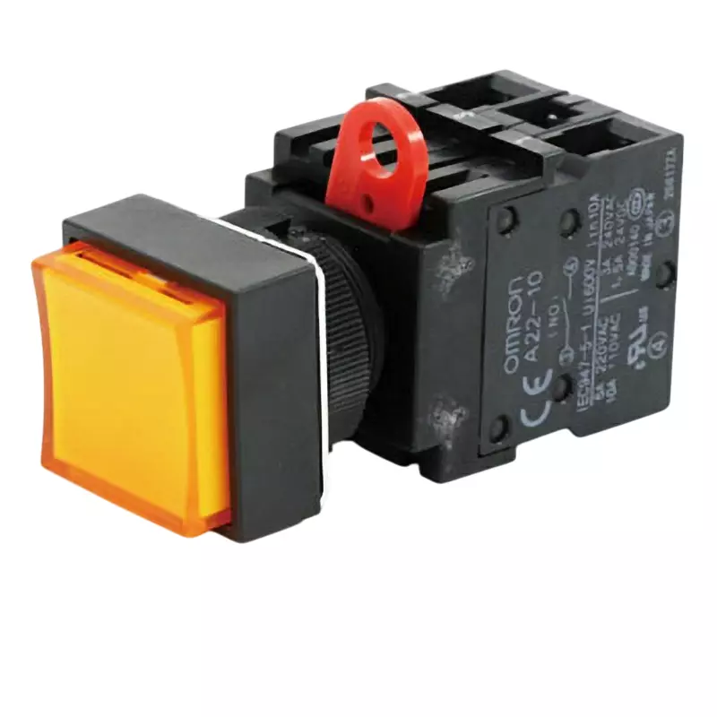 Omron Pushbutton Switch 2a Contact Configuration Φ22/25 mm without LED Illumination Decompression Unit, A22L-CY-24A-20M