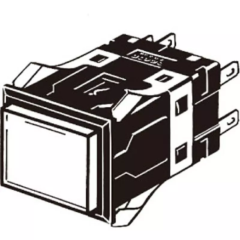 Omron Momentary Type Illuminated Pushbutton Switch Rectangular LED Square Body, A3SJ-90E1-24EW