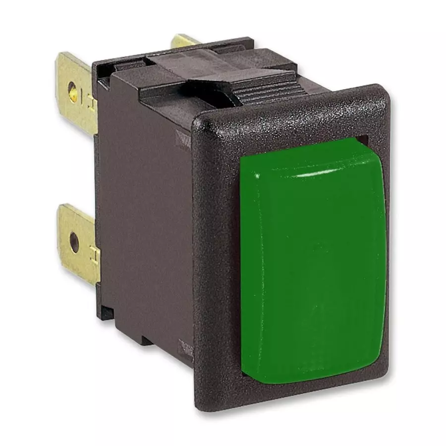 ARCOLECTRIC (BULGIN LIMITED) PB SWITCH, DPST, 16A, 250VAC, PANEL, H8351ABAAH