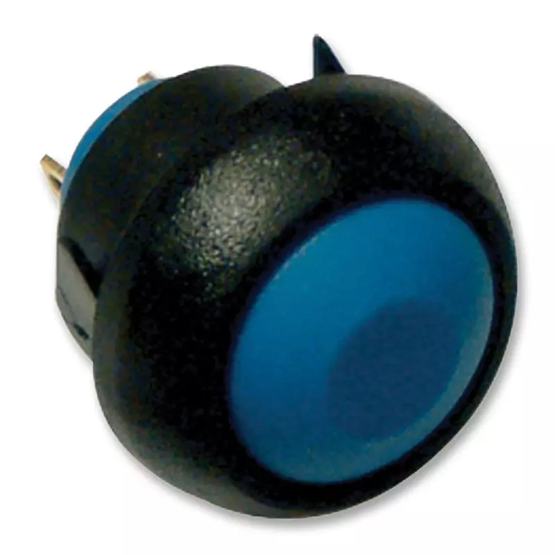 APEM Switch, Spno, Round, Blue, IBR3SAD100