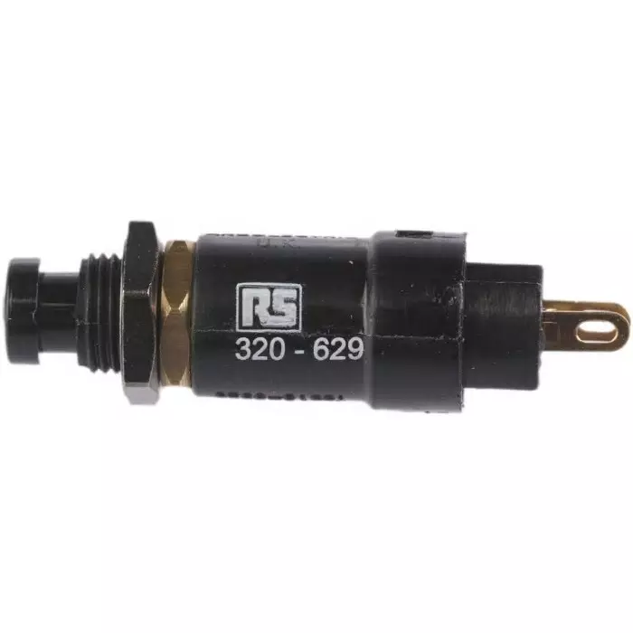 ARCOLECTRIC (BULGIN LIMITED) 0916 Series Miniature Push Button Switch Momentary Panel Mount 7.1 mm Cutout SPST 250 V AC, T0916SOAAE