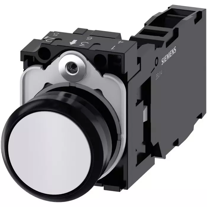 Siemens SIRIUS ACT 3SU11 Series Push Button, 22mm Cutout, SPDT, 3SU1100-0AB60-1FA0