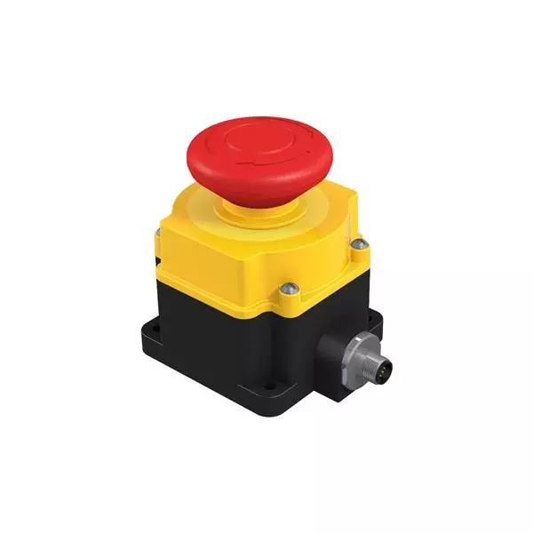 BANNER ENGINEERING Push Turn Emergency Stop Pushbutton Switch 4PST Quick Connect Termination, SSA-EB2P-04ED1Q8