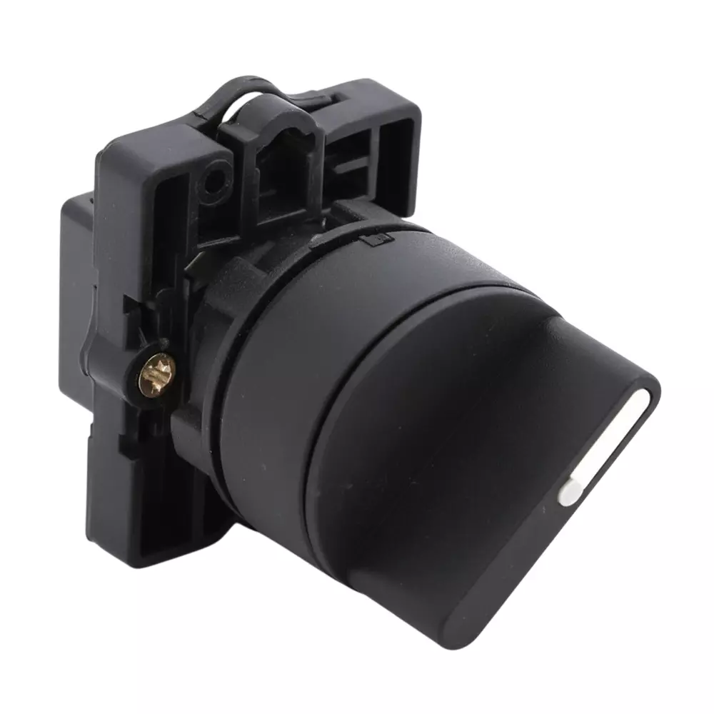 Kaycee Selector Switch 3 Position Stay Put Plastic Black, KC2SA35P