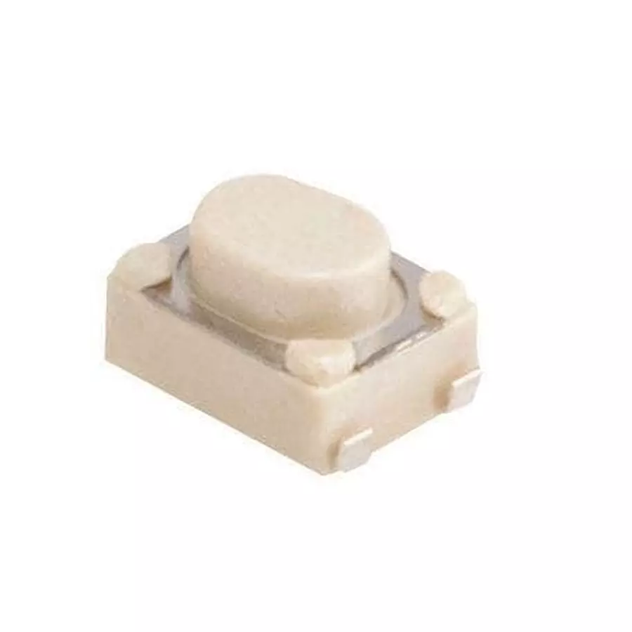 Same Sky Tactile Switch Non-Illuminated SMD/SMT Termination 50 mA Stem Actuator 12 V DC, TS20-42-25-WT-160-SMT-TR