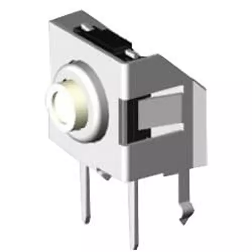 Diptronics Tactile Switch Non-Illuminated Solder Pin Termination 50 mA Round Actuator 12 V DC, T6HA-53GQB