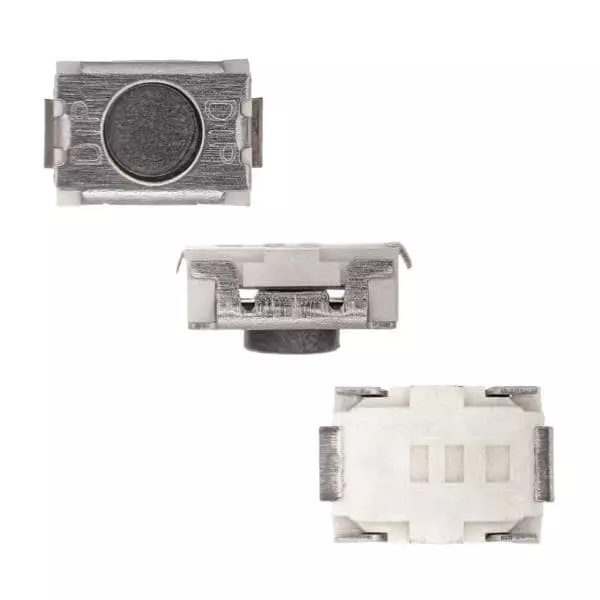 Diptronics Tactile Switch Non-Illuminated Solder Pad Termination 50 mA Round Actuator 12 V DC, MPTLP2-V-T/R