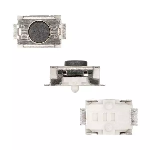 Diptronics Tactile Switch Non-Illuminated Gull Wing Lead Termination 50 mA Round Actuator 12 V DC, MPTCFGP2-V-T/R