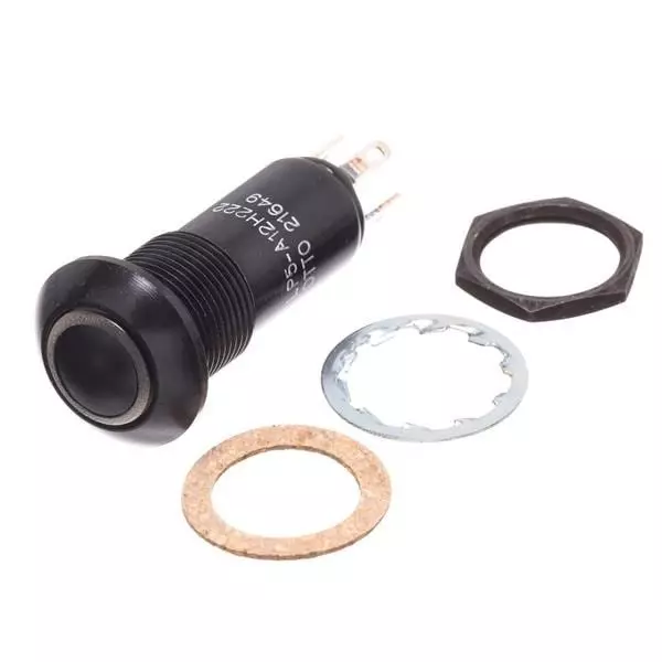 Otto Anti-Vandal Standard Switch Illuminated Quick Connect Termination 5 Amp Round Actuator 28 V DC, LP5-A12H222