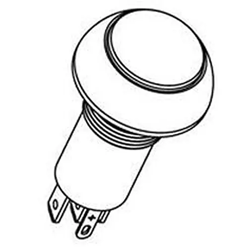Otto Alternate Action Standard Switch Illuminated Quick Connect Termination 5 Amp Flush Actuator 28 V DC, LP5-F1C32A