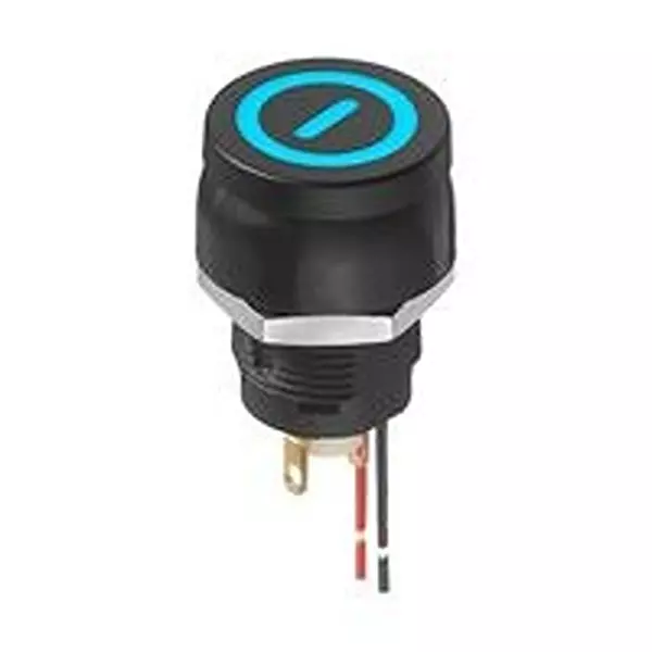 APEM Pushbutton Switch, SPST-NO, 0.05A, 28VDC, PANEL, IGN3S00M06
