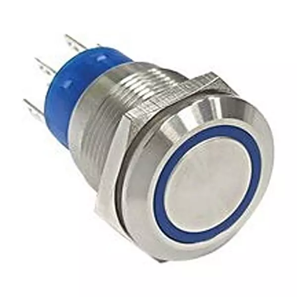 C&K COMPONENTS Anti Vandal Switch, Spdt, 3A, 28Vdc, Blu, Atp19Sl3712B0Sa03Q