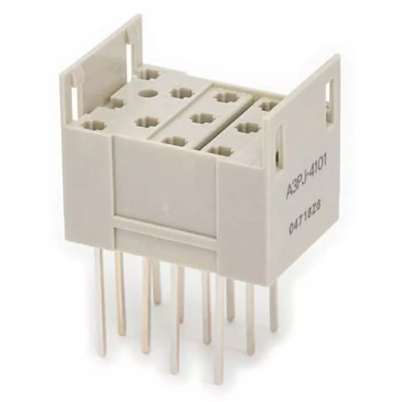Omron Illuminated Pushbutton Switch Socket For rectangular, A3PJ-4101