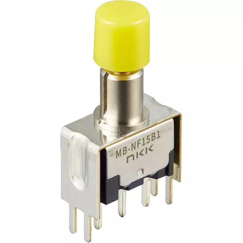 NKK SWITCHES Push Button Switch Single Pole, MB-NF15B1