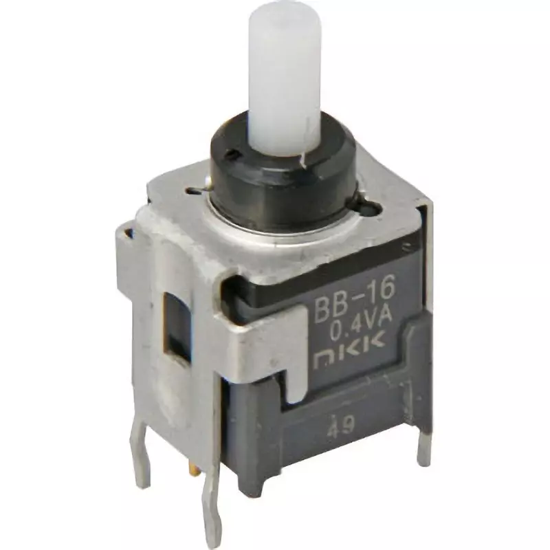 NKK SWITCHES Pushbutton Switch 1 Pole, BB-16AB