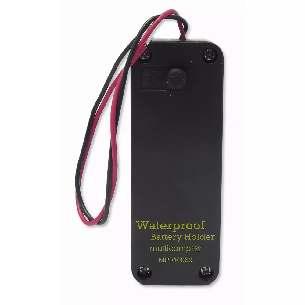 MULTICOMP PRO Battery Holder AAA Sizes Accepted 2.0 No. of Batteries Screw Mount, MP010069