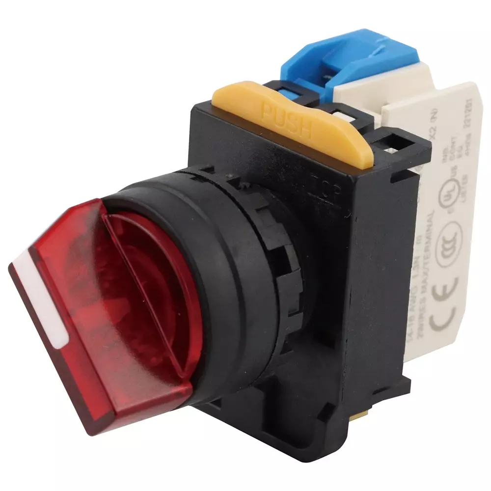 MULTICOMP PRO Selector Switch Screw Terminals 10 Amp Current Max 120 V Voltage AC Nom, MPA20F-2E10QM3R
