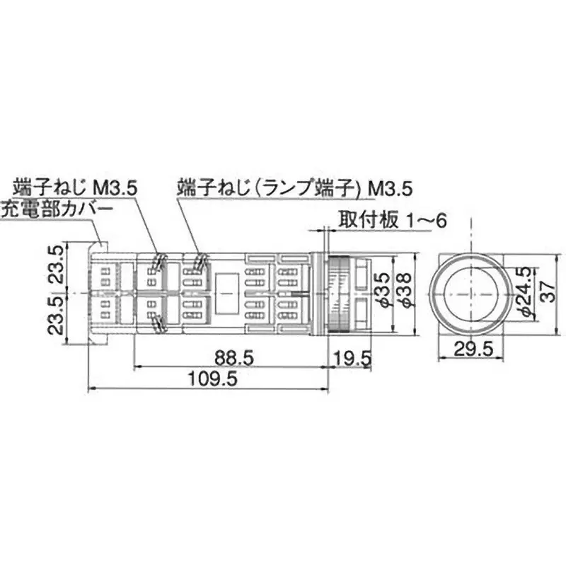 MARUYASU DENGYO Illuminated Switch 1B Configuration 30 mΩ or less Resistance, A30FTGH10001RLE