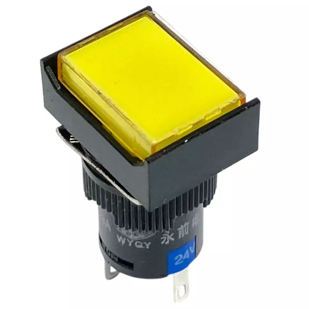 Kyoritsu Electronics Illuminated Push Switch Φ16 mm Mounting Hole Dia, LA128AJ-11D-24V-Y