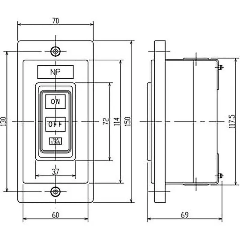 dainichi-push-button-switch-04-kw-28-amp-operating-current-dtf33-220v-04kw-28a