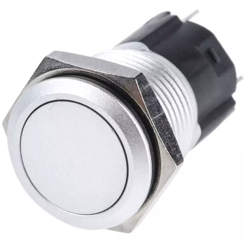 EAO Pushbutton Switch 1 Amp @24 V DC Contact Current Rating Momentary Switch Operation Panel mount, 82-4551.1000