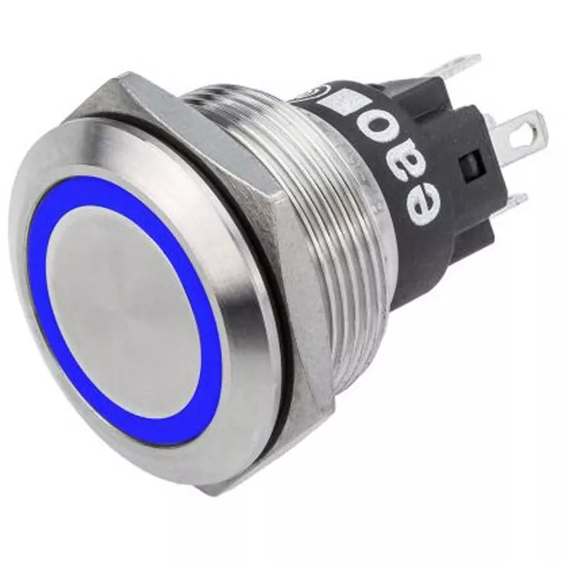 EAO Pushbutton Switch 7 mA Rated Current 250.0 V Rated Insulation Voltage 4 to 7 Operating force, 82-6651．1124