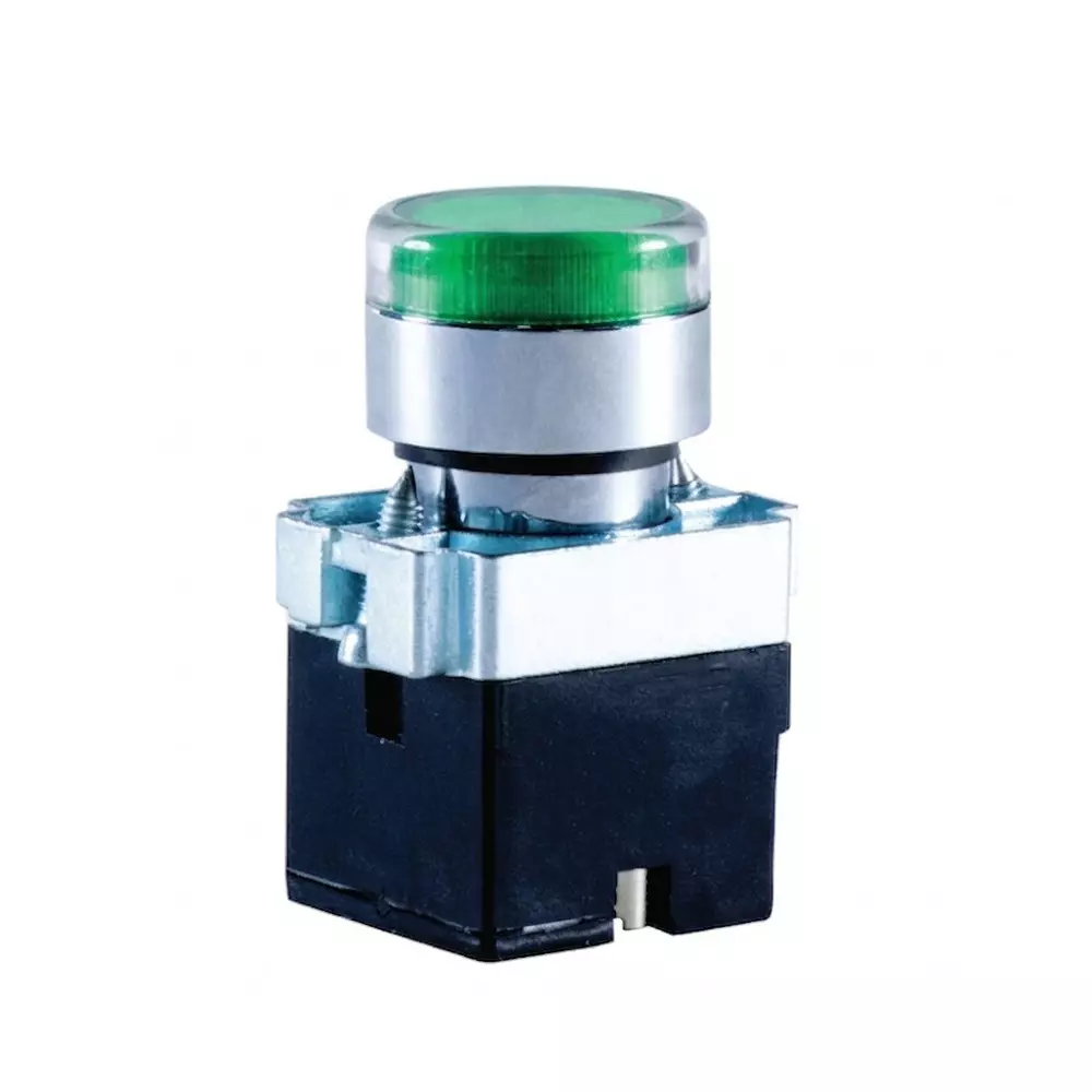 BCH BML Metal Series LED Luminous Actuator Green Color 60 VDC, BML22LAY4G