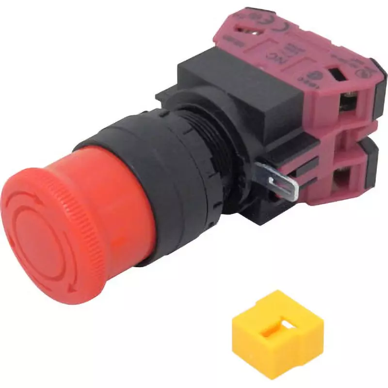 IDEC HW Series Emergency Stop Push Button/Push Lock Return Reset Switch 22 mm Diameter, HW1B-V302R