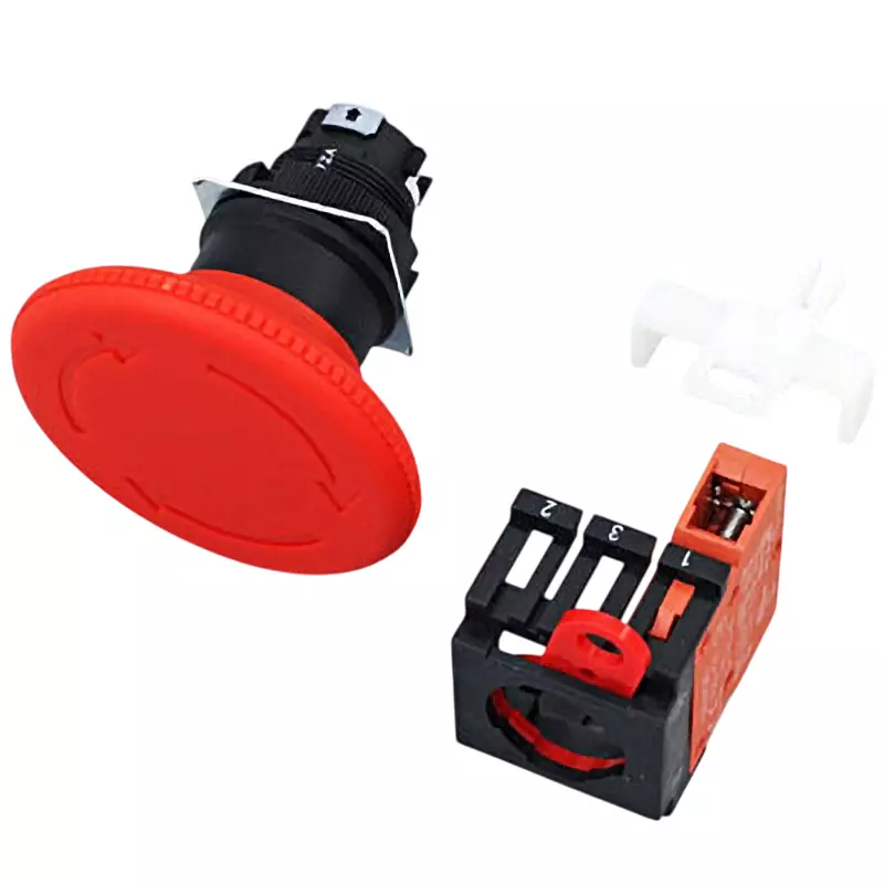 Omron Pushbutton Switch for Emergency Stop Non-Illuminated Φ22/25 mm Mounting Hole Diameter, A22E