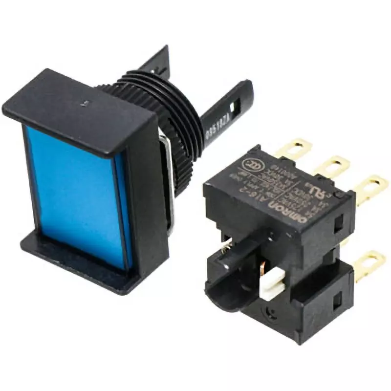 Omron Momentary Solder Terminal Pushbutton Switch Φ16 mm Mounting Hole Diameter, A16-JAM-2
