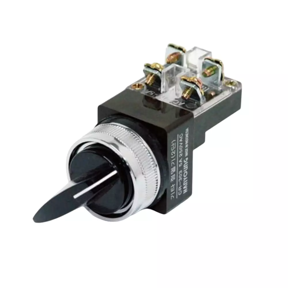 Sibass Electric Hanyoung Selector Push Button 2 Position Diameter 30 mm Without Contact Element with CE Mark, SE-PB11X2P (Pack of 300)