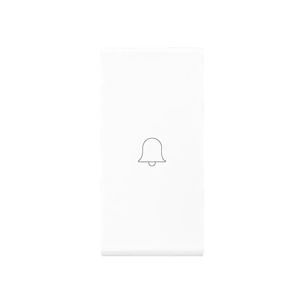 Legrand Bell Push Button Allzy 6 Amp 1 Way 1 Module Glossy White, 6811 09 (Pack of 20 Pcs)